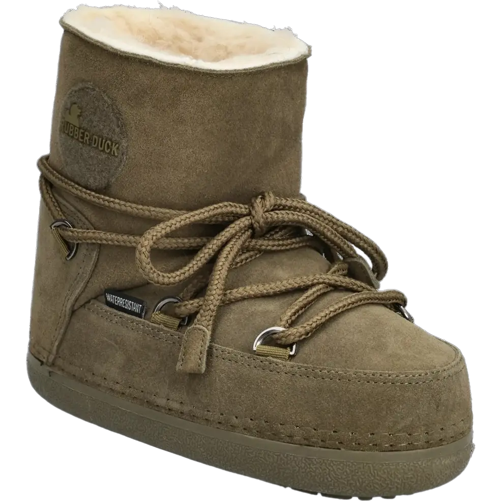 Rubber Duck Bulky Boots Suede Women - Moss Green - 42 - Vinterstøvler