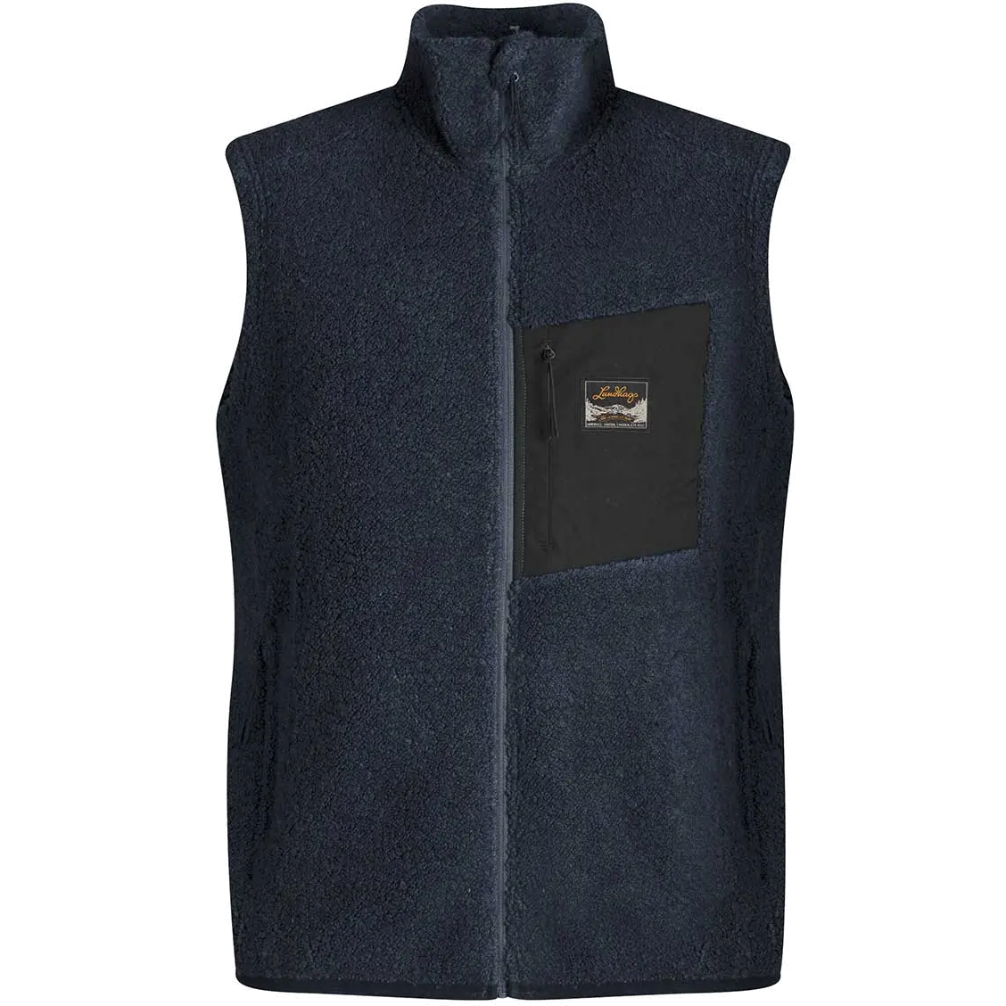 Lundhags Flok Wool Pile Vest Men - Light Navy - S - Veste