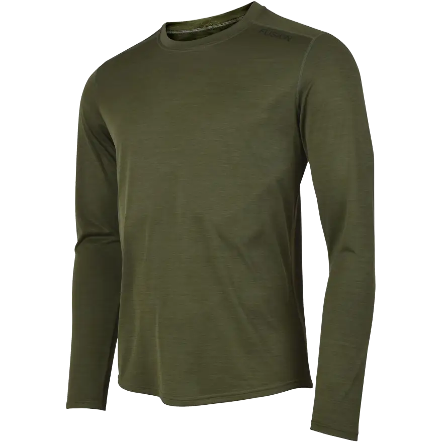 Fusion C3 LS Shirt Men - Grøn - S - Løbetrøjer