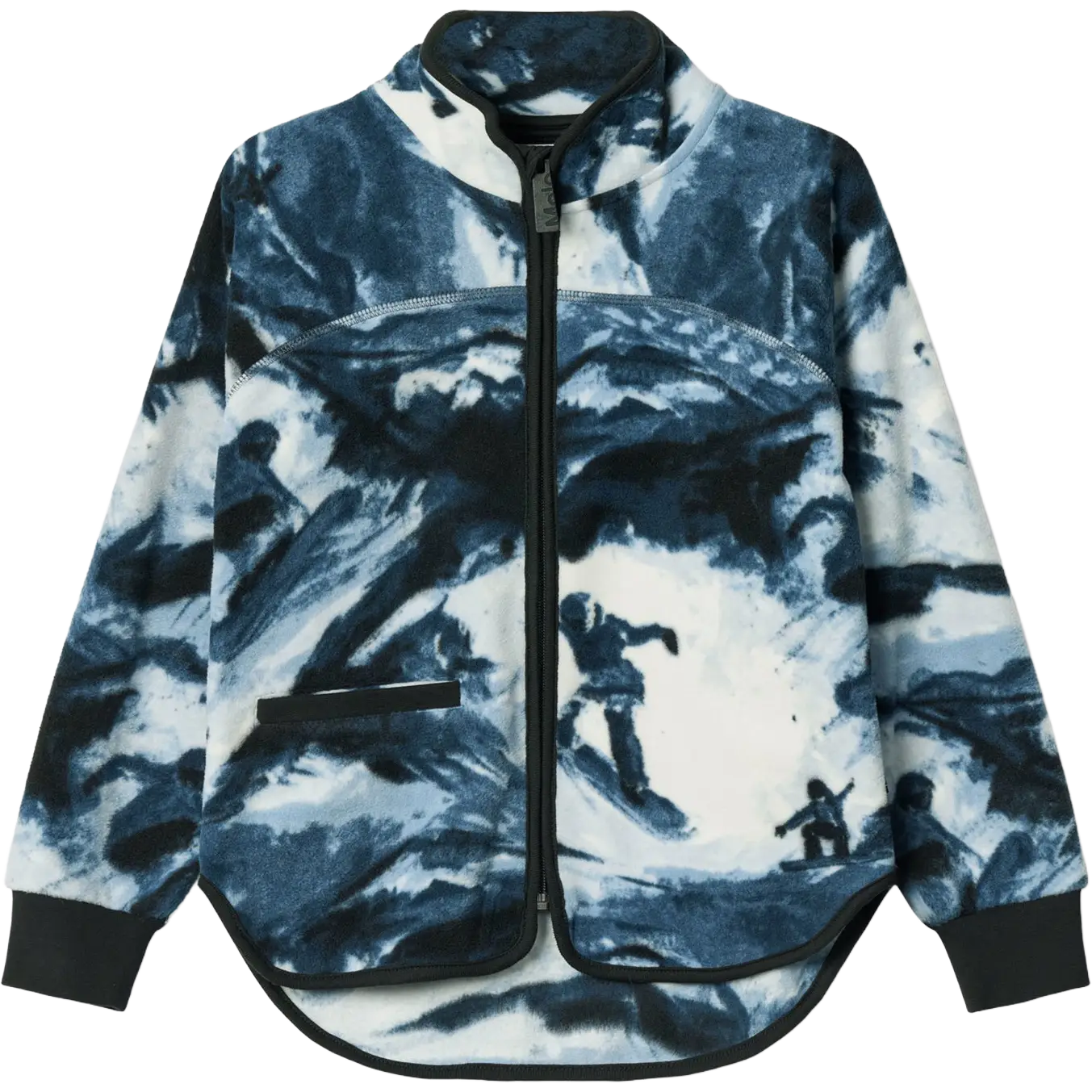 Molo Ulani Kids Fleece - Arty Mountains - 164 - Fleecetrøjer til børn