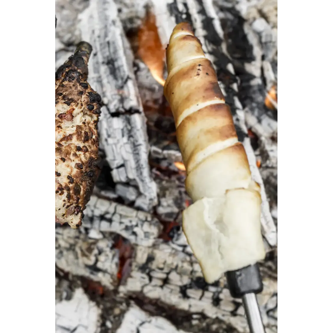 Campfire Bread Skewer With Cast-Iron Tip