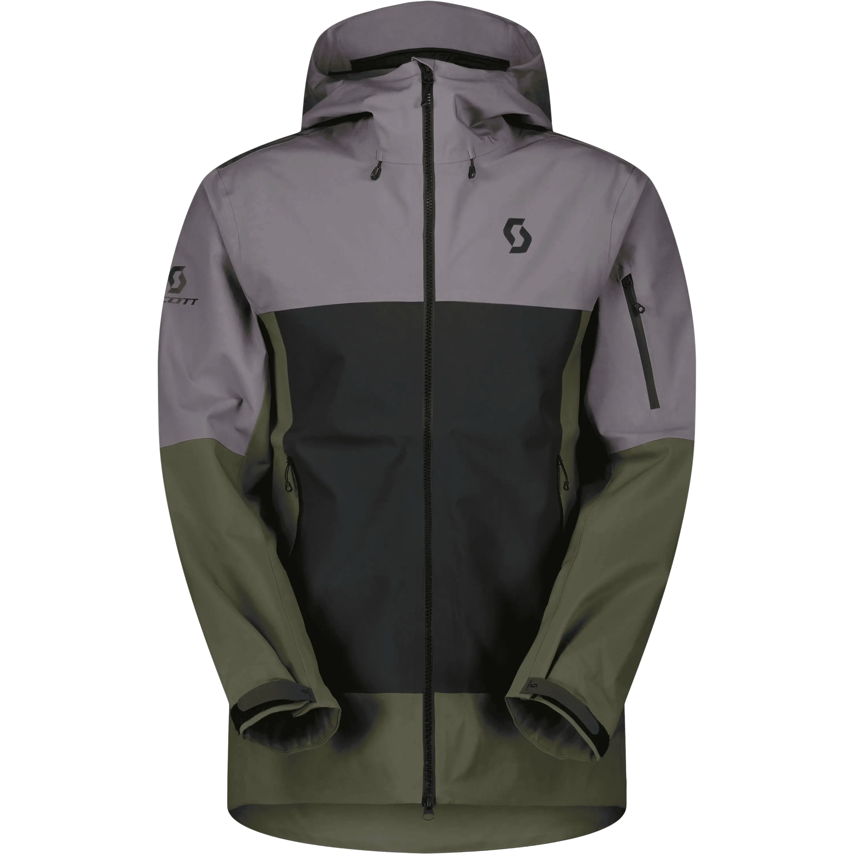 Scott Explorair 3L Jacket Men - Evening Grey/Black - XXL - Regnjakker