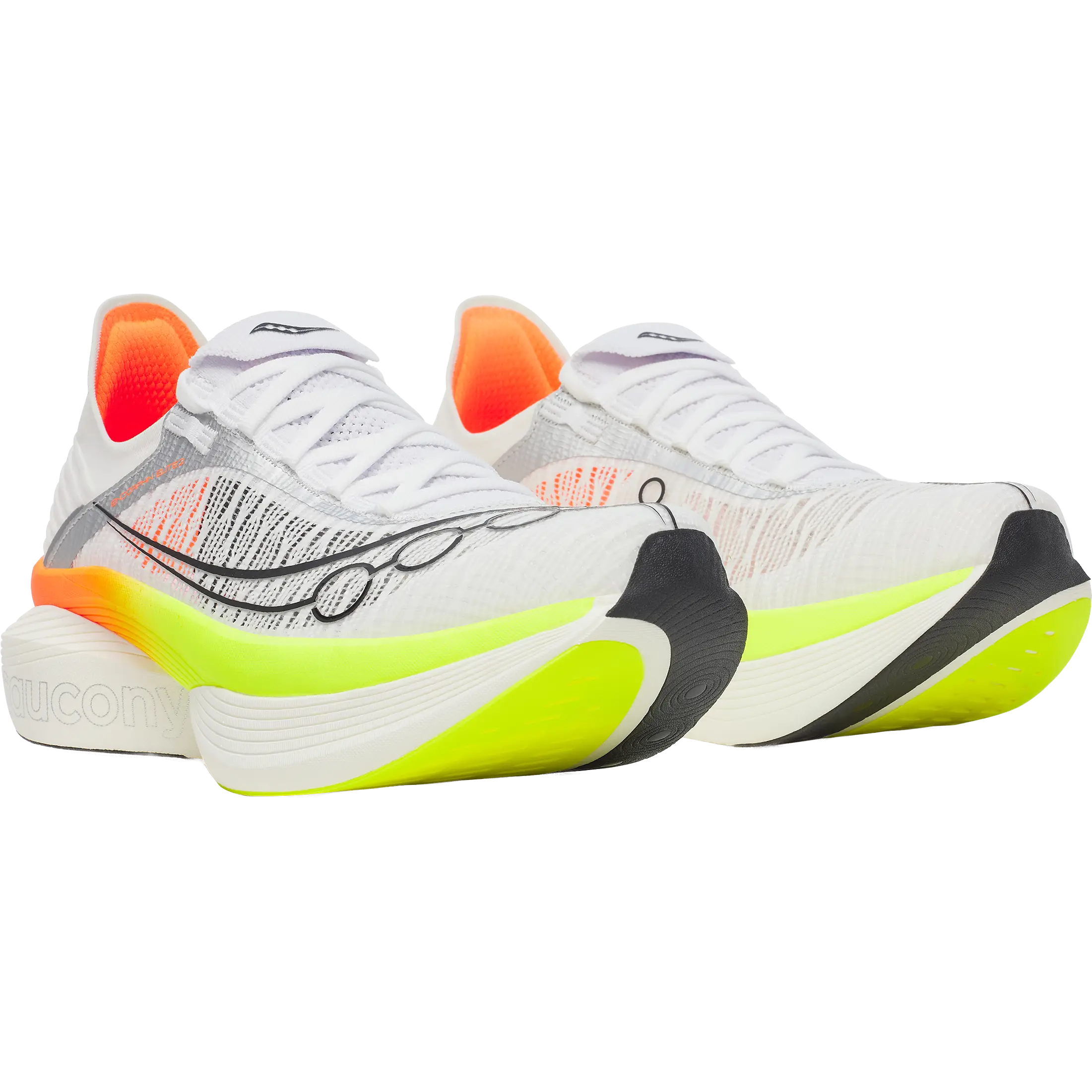 Saucony ENDORPHIN ELITE 2 Men - White/VO - US9/EU42,5 - Konkurrence løbesko