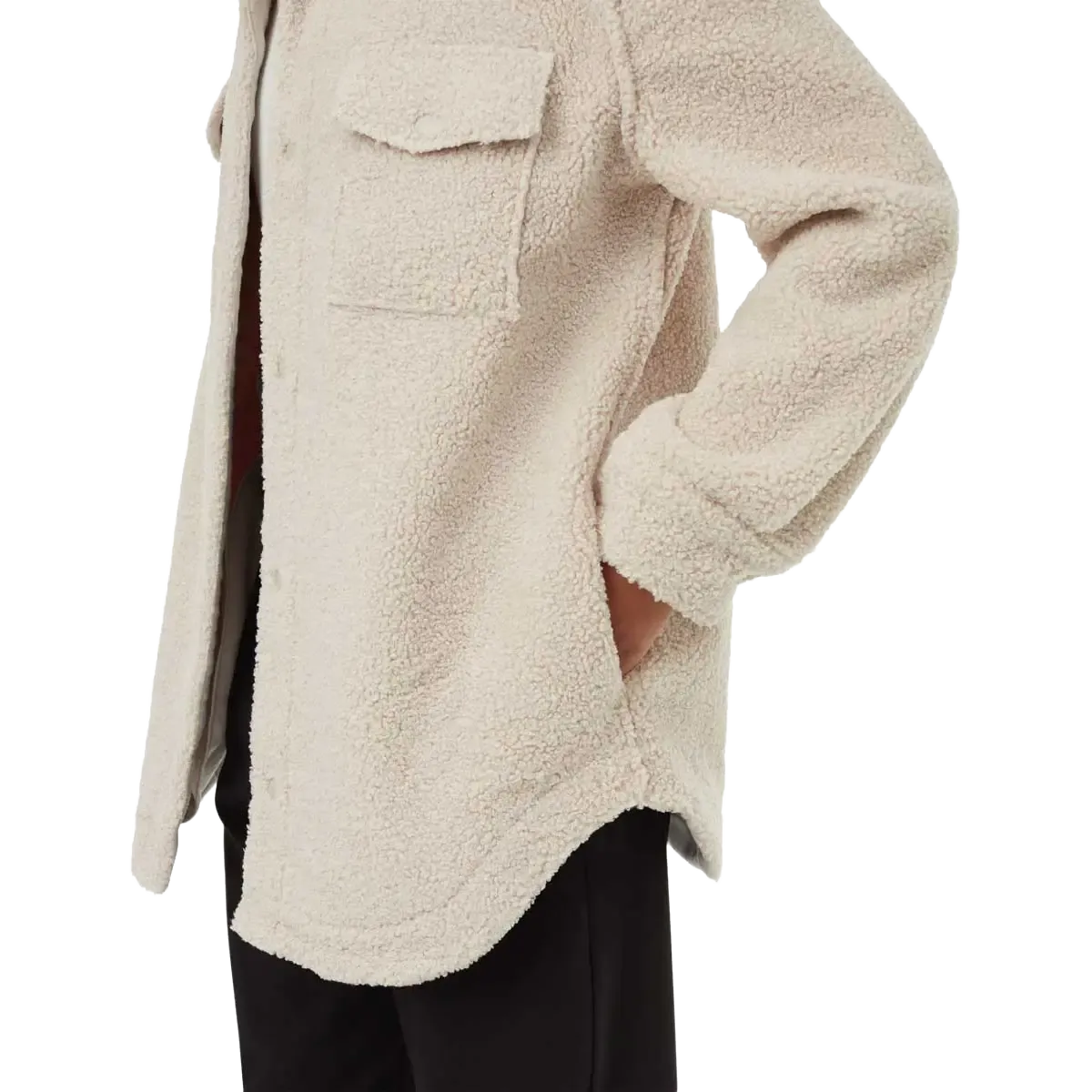 Recycled Boucle Fleece Jacket Women damejakke