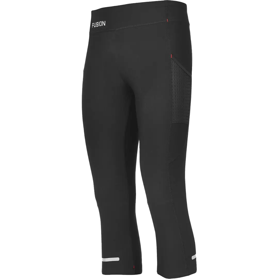 Fusion C3+ 3/4 Training Tights Women - Sort - XS - Løbetights og bukser