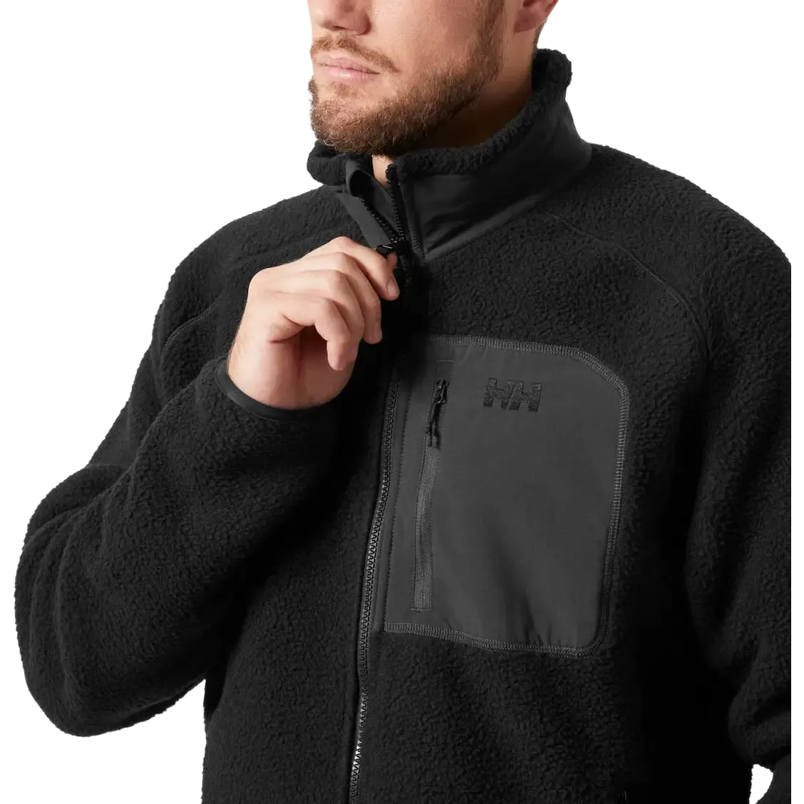 Panorama Pile Block Jacket Men fleece