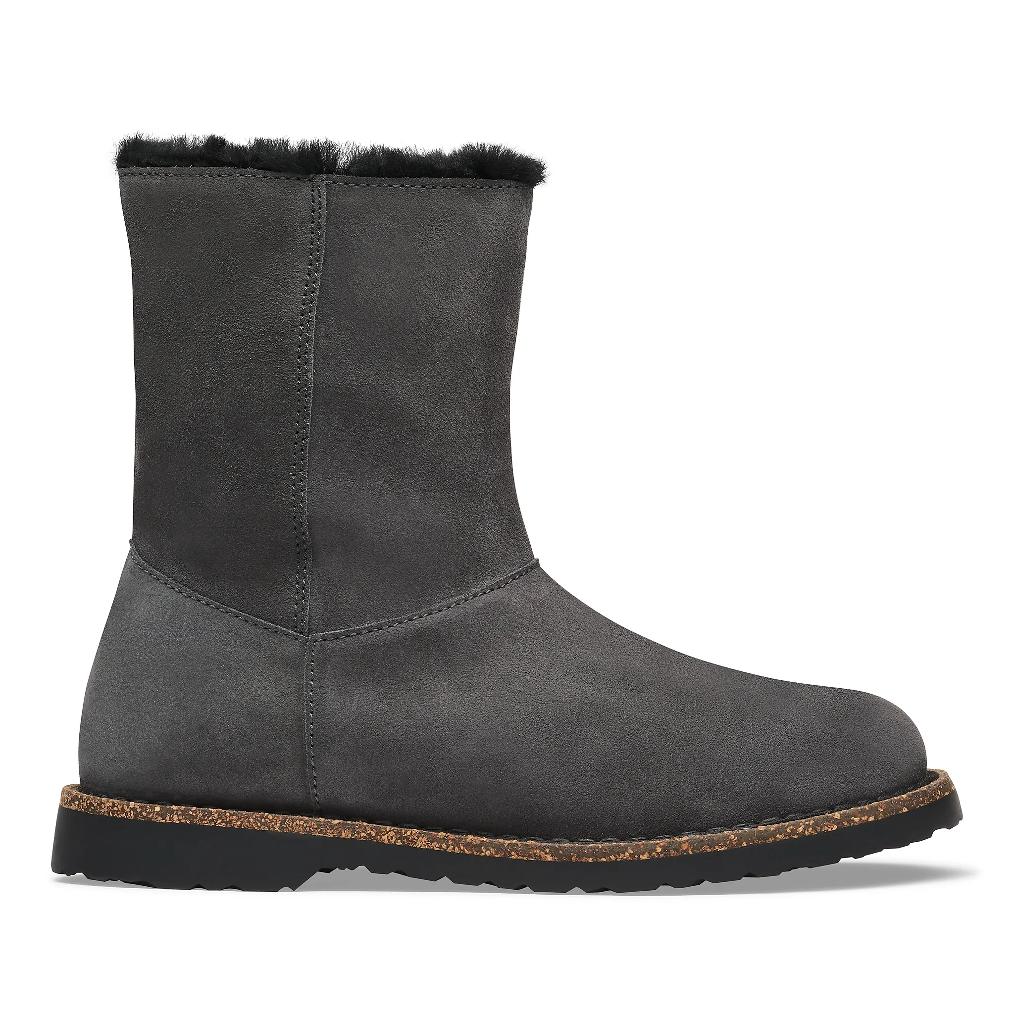 Uppsala Zip Shearling Suede Leather Narrow