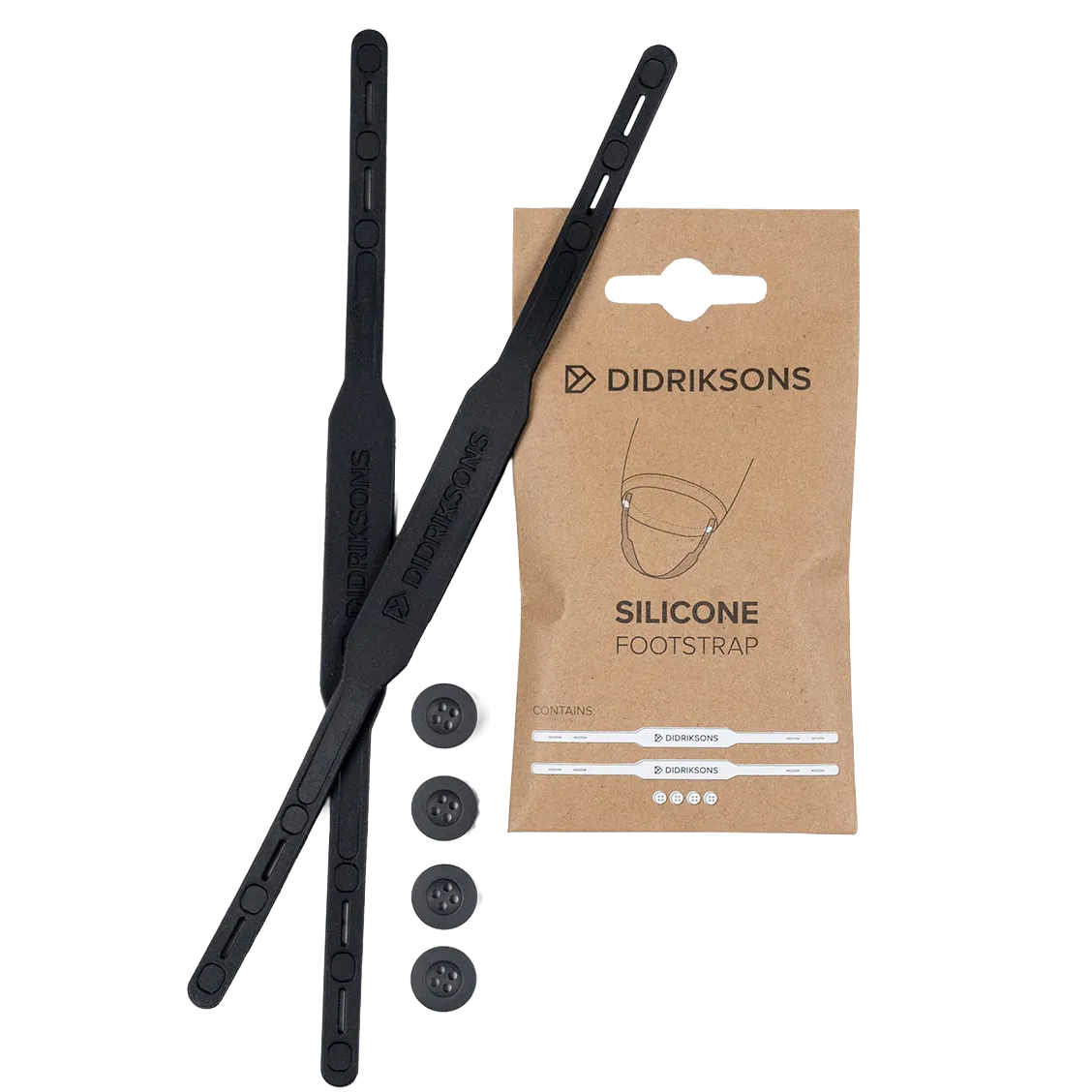 Didriksons Repair Foot Strap fodstropper - Sort - One size - Regnbukser til børn