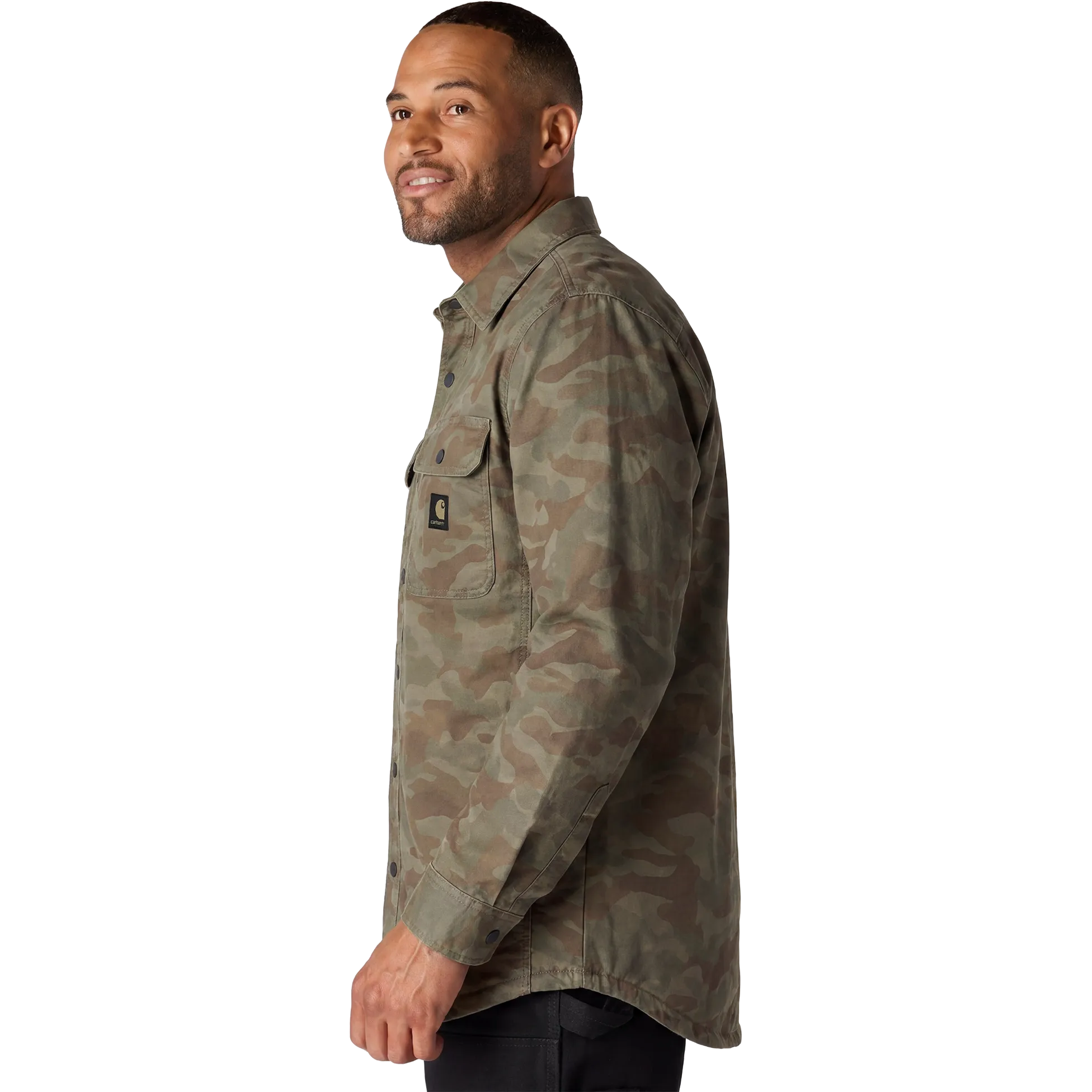 Canvas Fleece-Lined Shirt Jacket Herr