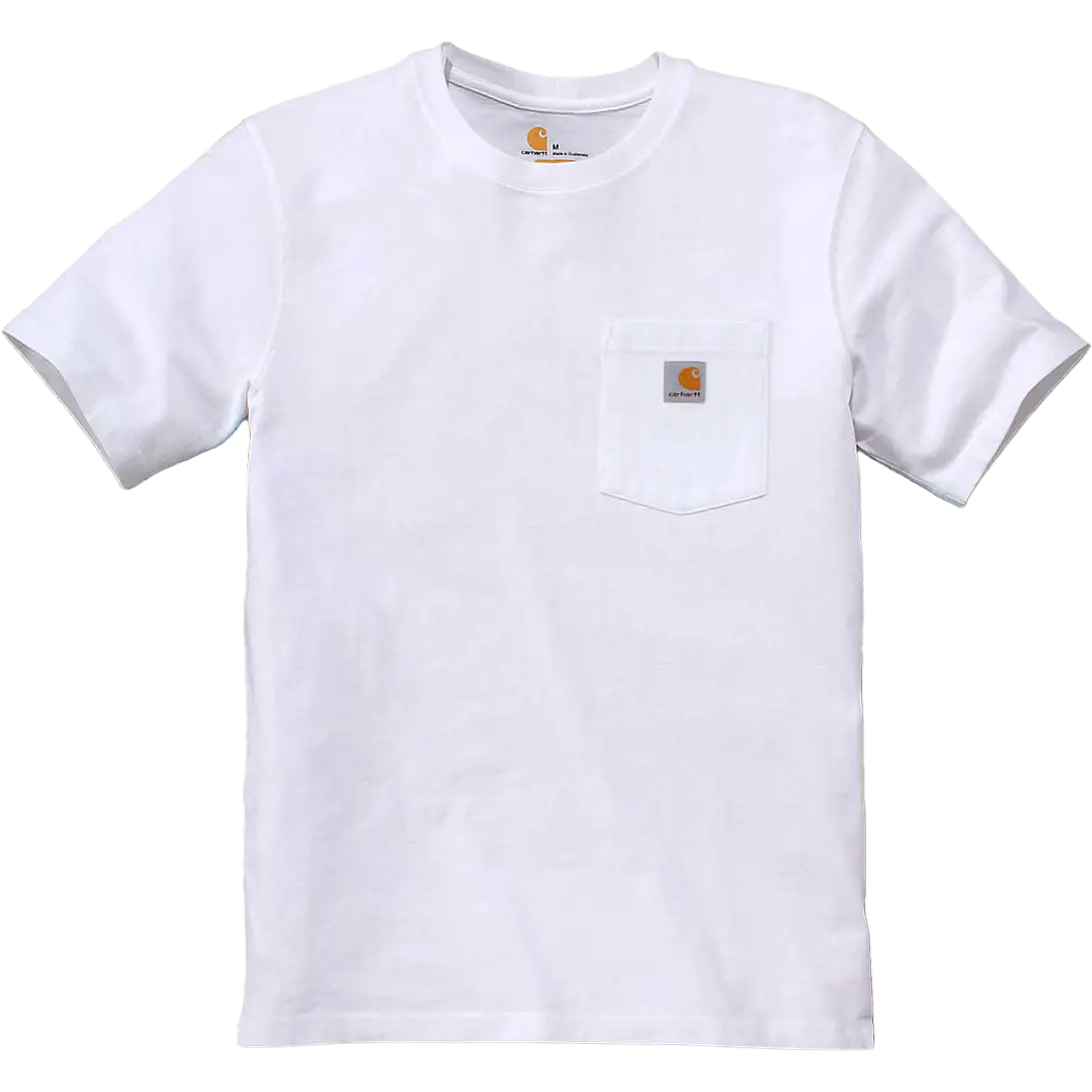 Carhartt K87 Pocket S/S T-Shirt Men - White - S - Kortærmet T-shirts