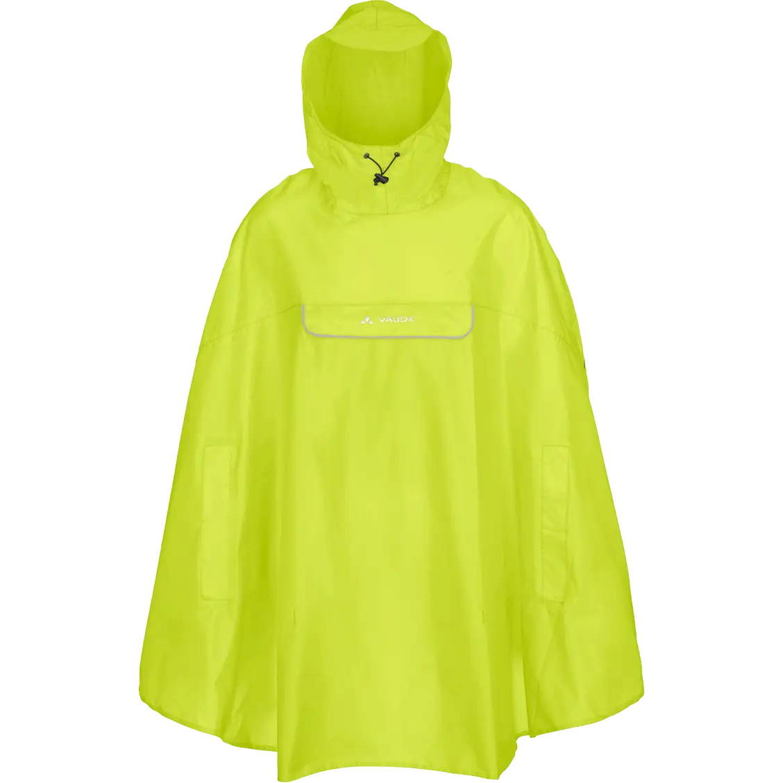 Vaude Valdipino Poncho regnslag - Neon Yellow Uni - S - Regnslag og ponchoer