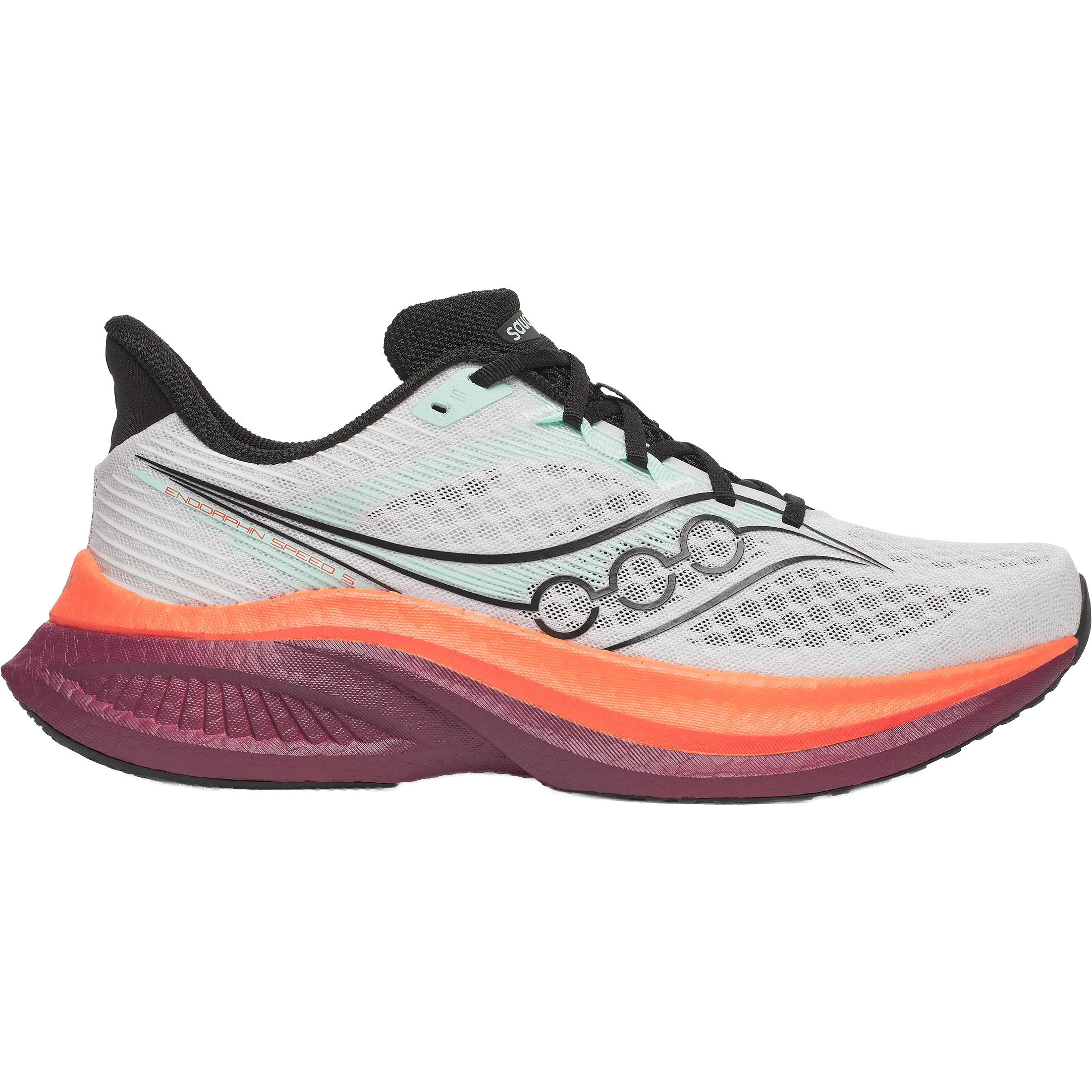 Saucony Endorphin Speed 5 Men - White/Crimson - US11,5/UK10,5/46 - Mængdetræningssko