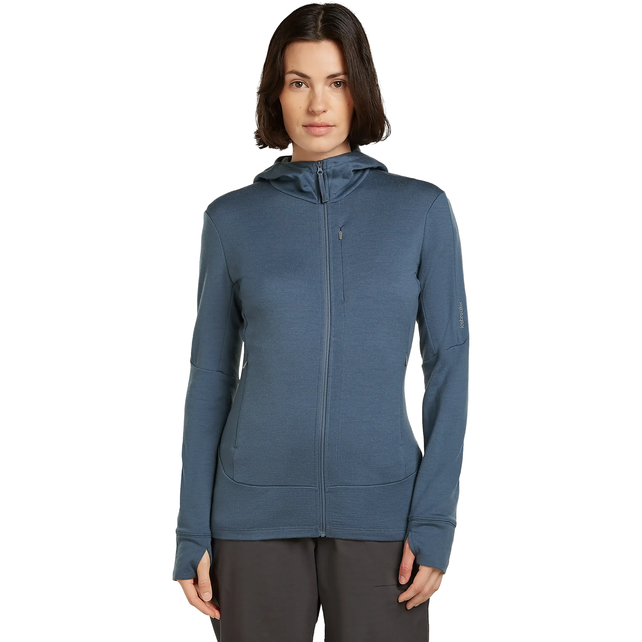 Quantum IV LS Zip Hood Women uldtrøje