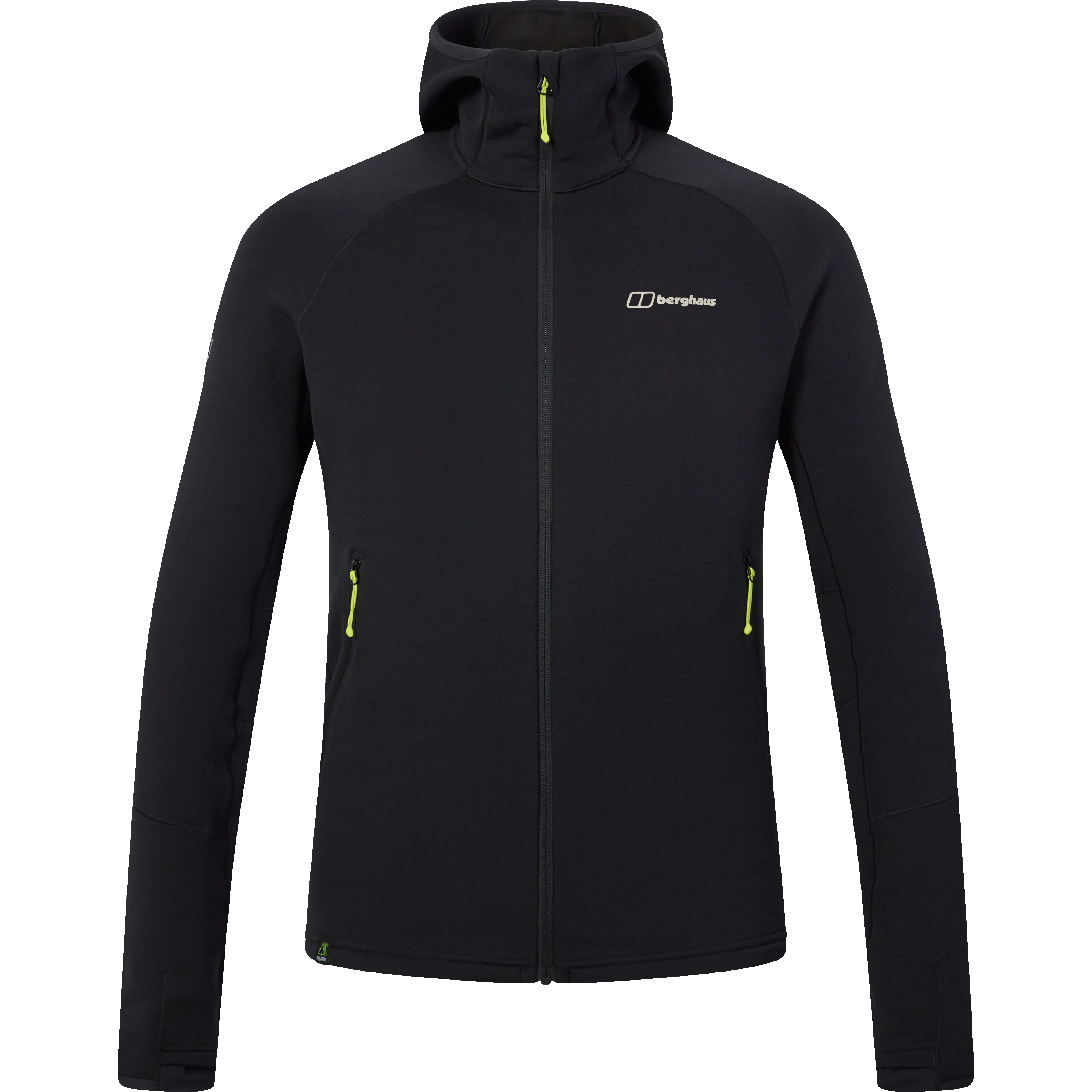 Berghaus Kinetic Powerstretch Hoody AM Men - Black/Black - L - Fleecetrøjer