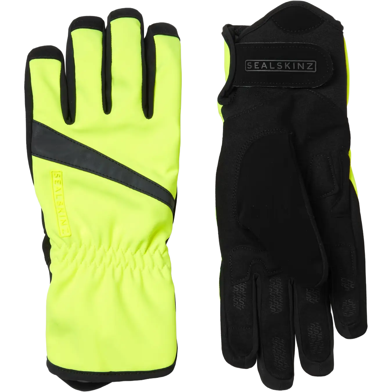 Sealskinz Bodham WP All Weather Cycle Glove cykelhandske - Neon Yellow - 2XL - Vandtætte handsker