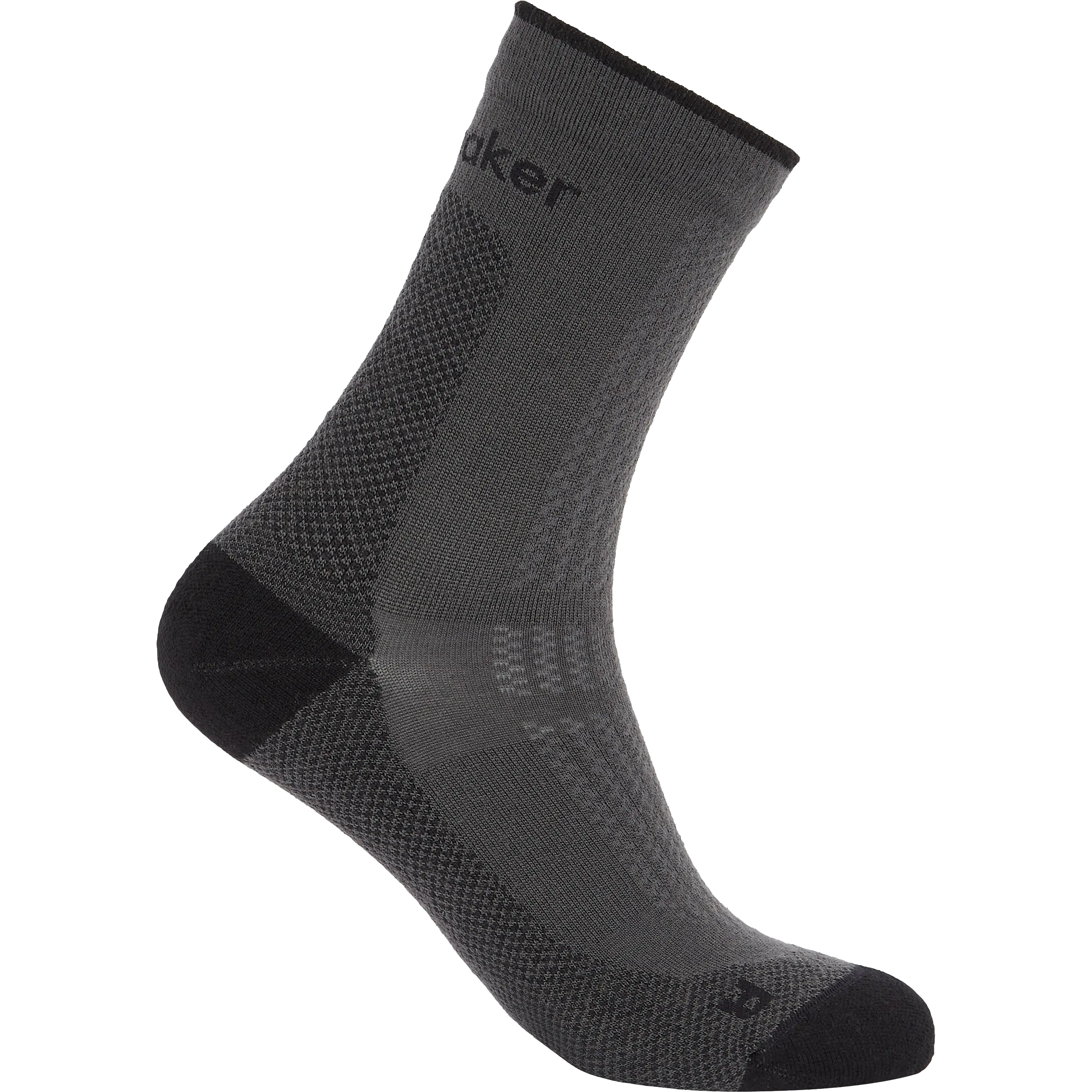 Icebreaker Hike+ Ultralight Quarter Women sokker - Obsidian - L/41-43 - Uldsokker