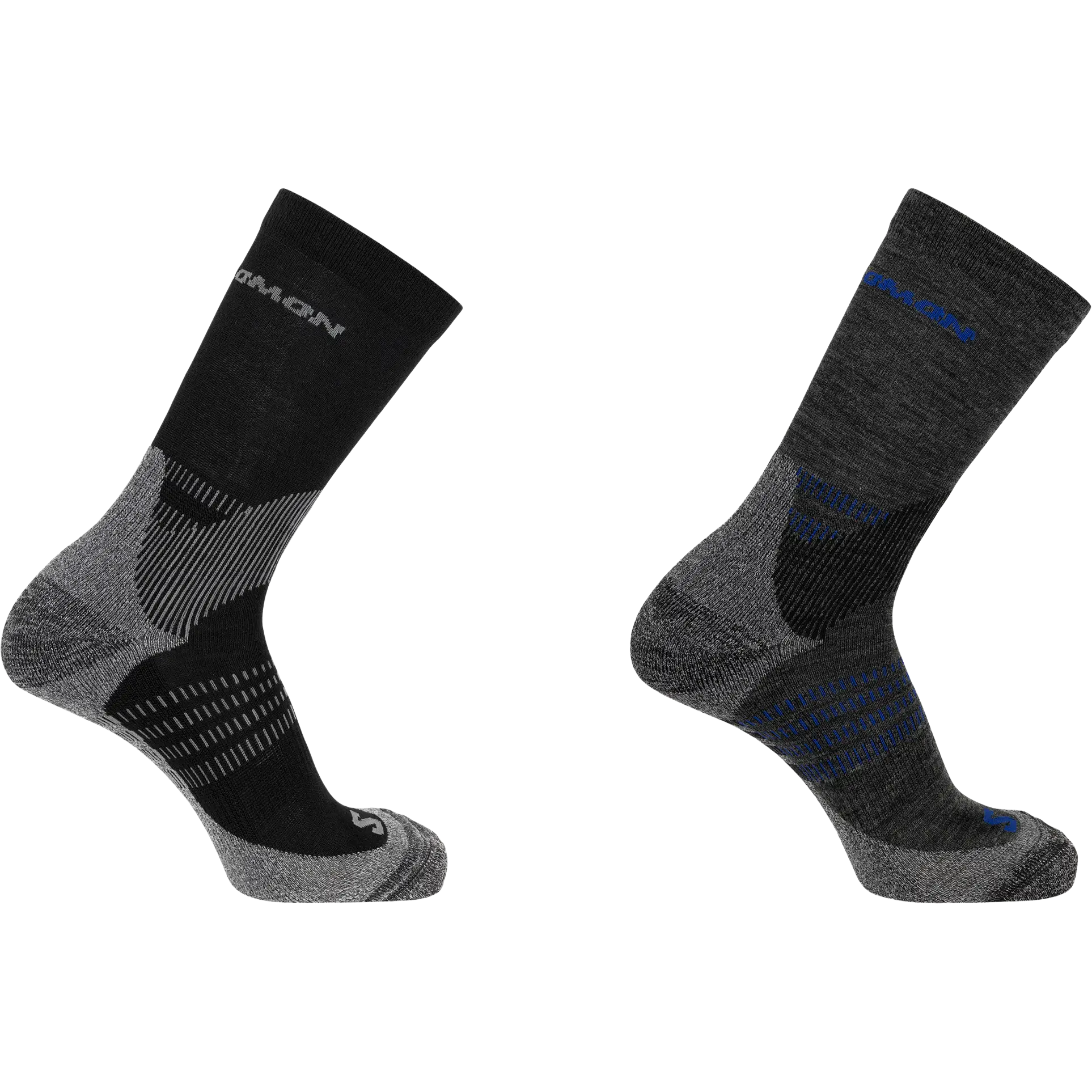 Salomon X Ultra Access Crew 2-Pack - Anthracite - S/36-38 - Uldsokker