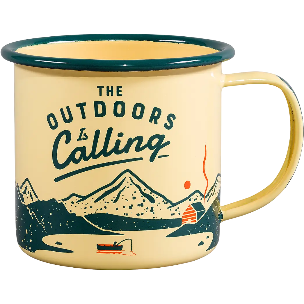 Gentlemen's Hardware Enamel Mug The Adventure emaljekrus - Yellow - One size - Køkkenudstyr