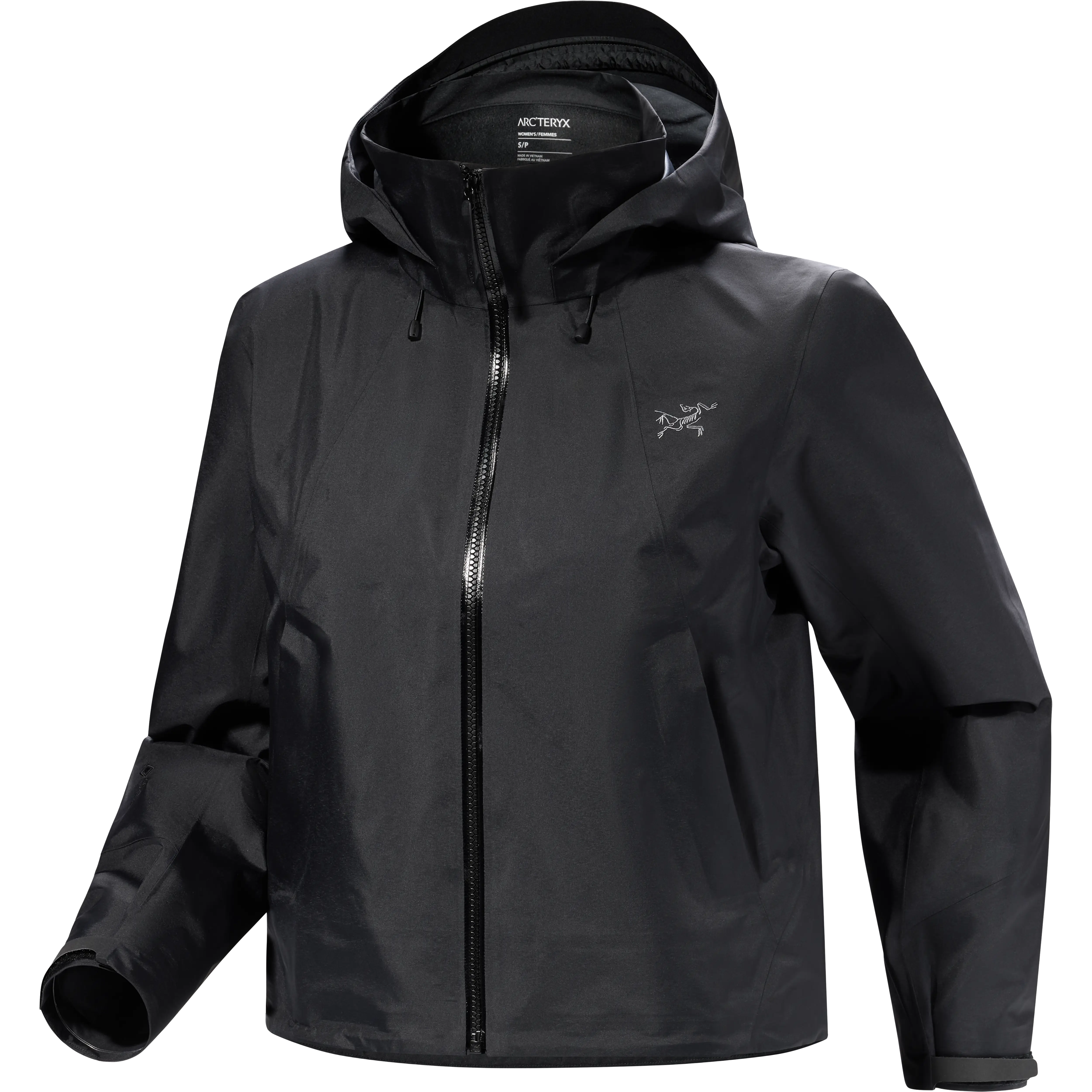 Arcteryx Naya Cropped Jacket Women - Black - XL - Regnjakker