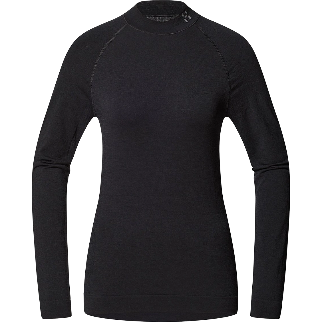 Haglöfs Latnja Wool Crew Neck Women Uldundertrøje - True Black - XL - Undertrøjer