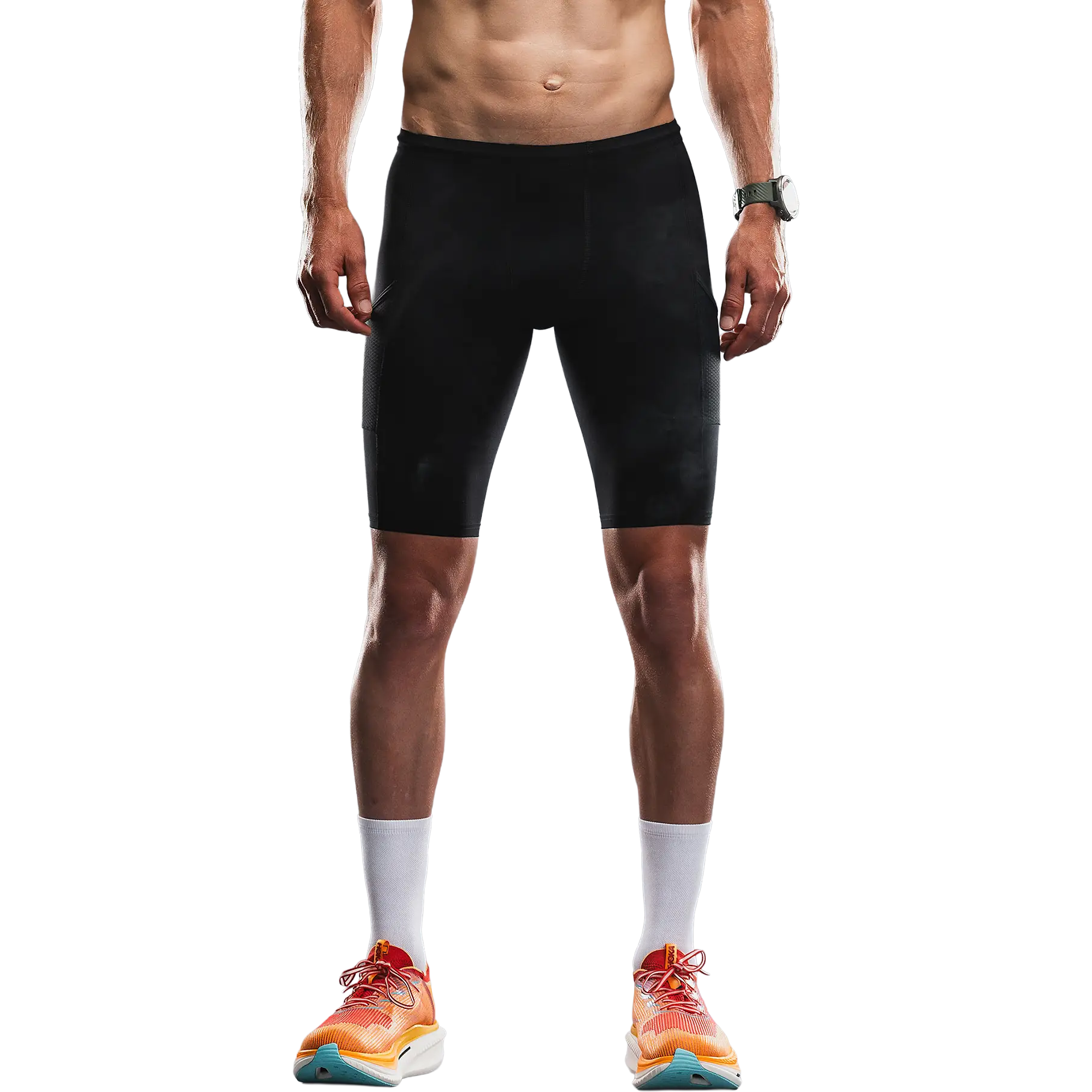 Fusion SLI Run Tights Pocket Unisex - Sort - XL - Løbeshorts