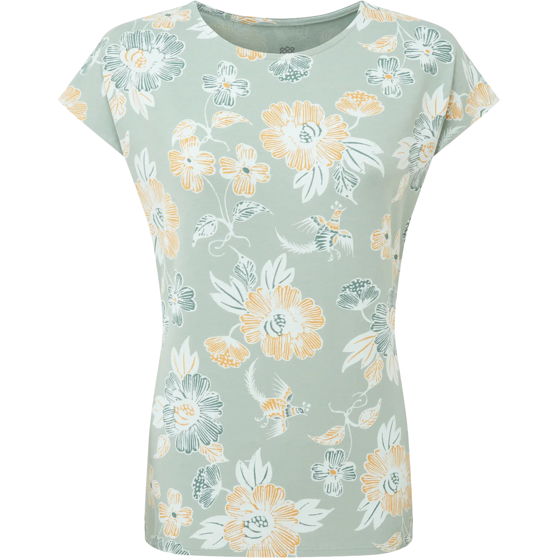 Sherpa Neha Tee Women T-shirt - Celery Floral - Kortærmet T-shirts