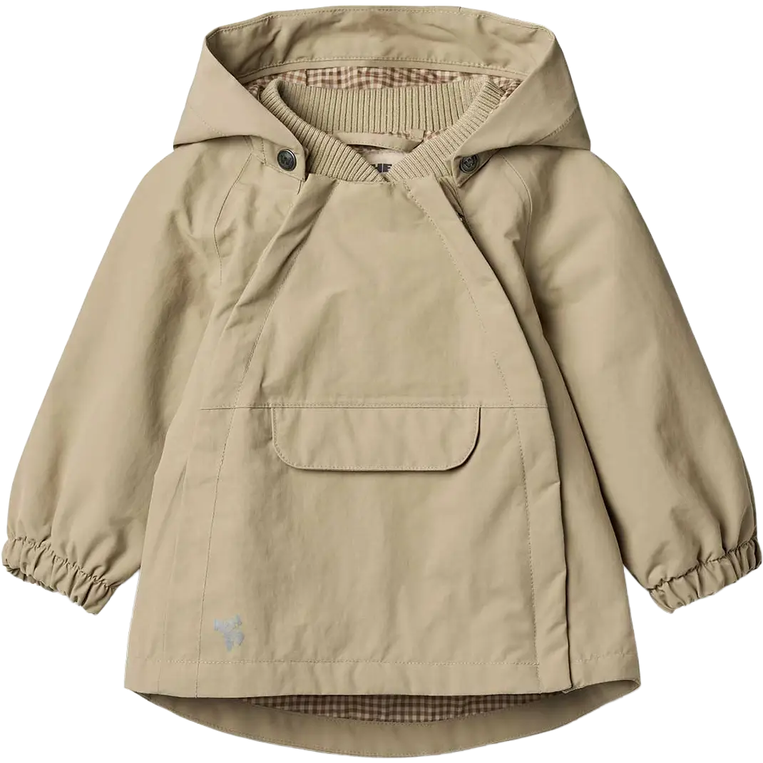 Wheat Jacket Sveo Tech Infants - Warm Stone - 74/9m - Overgangsjakker til børn