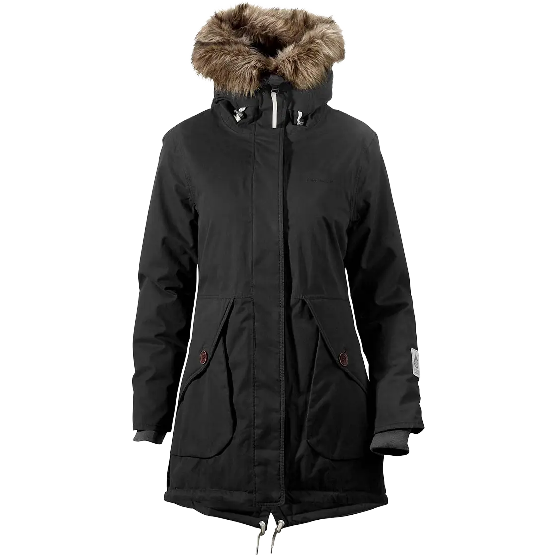Didriksons Angelina Parka 2 Women - Black - 36 - Vinterjakker