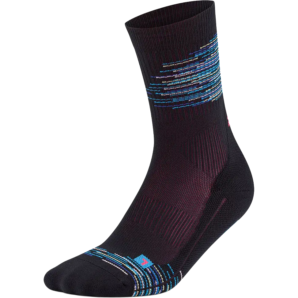 CEP Paris Vibes 80's Socks Mid Cut Women - Black/Blue Mix - II - Sportssokker