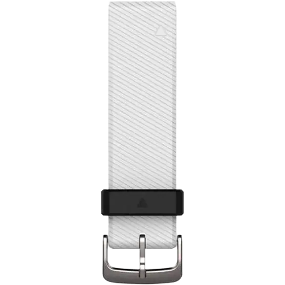 Garmin Quickfit 22 mm Silikone Urrem - Hvid/Sølv/Sort - One size