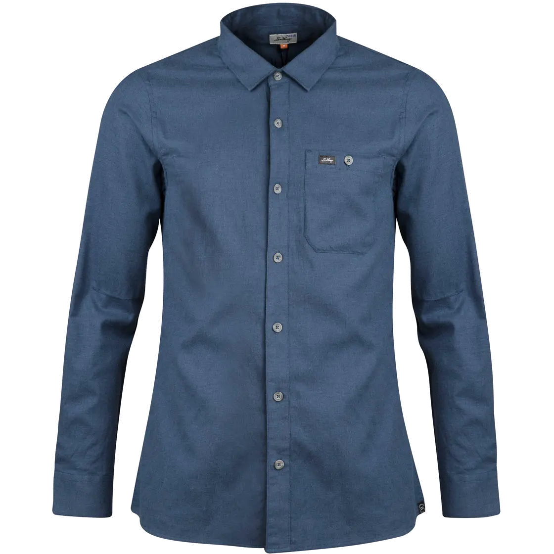 Lundhags Ekren Solid LS Shirt Men herrekjorte - Mid Blue - 2XL - Langærmet skjorter