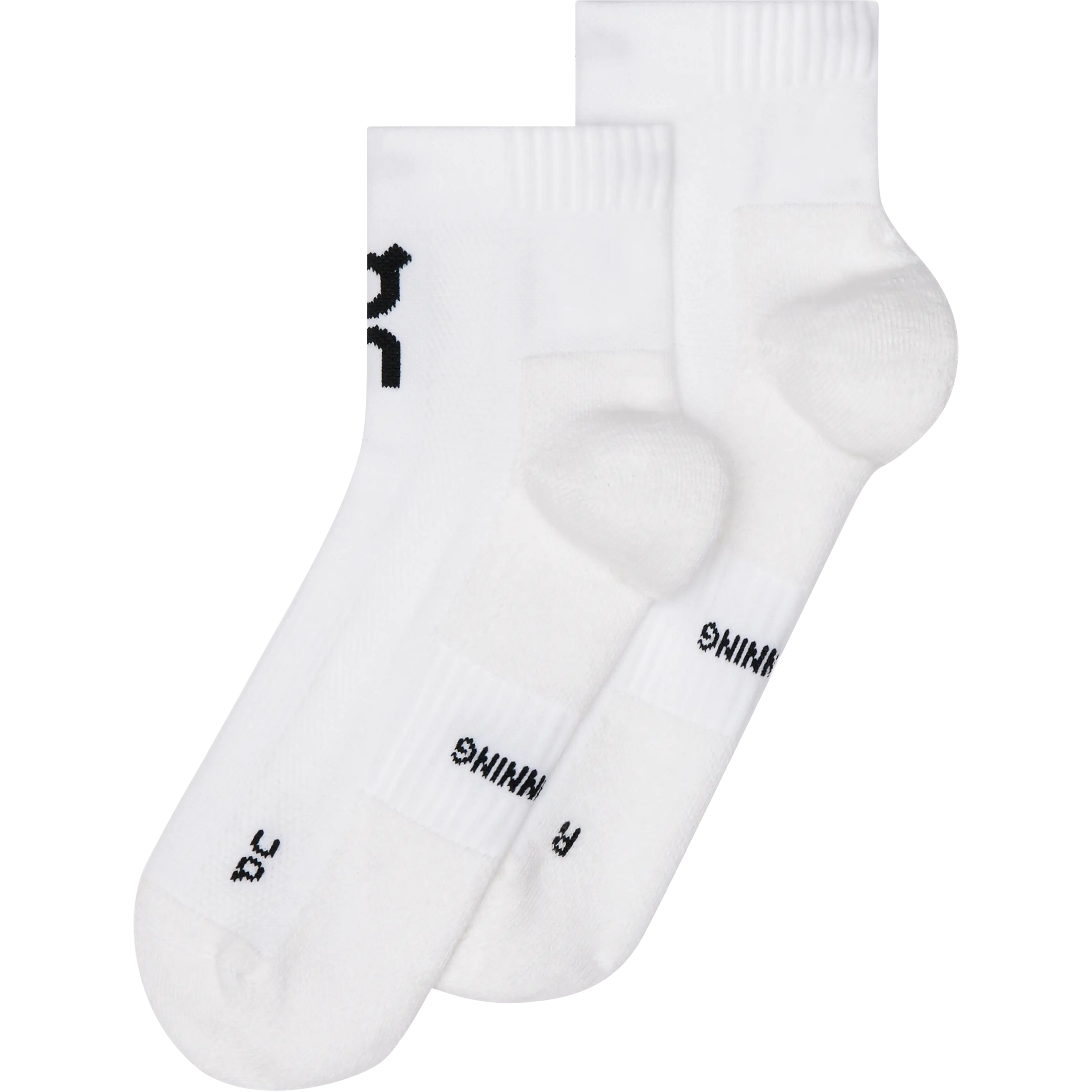On Core Run Sock Mid 2-pak - White - M/43-46 - Løbestrømper
