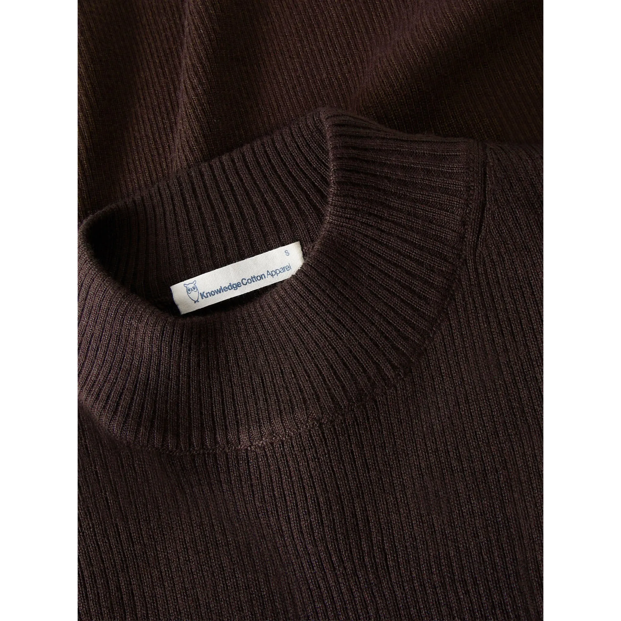 Merino Rib Mock Neck Long Sleeve T-shirt