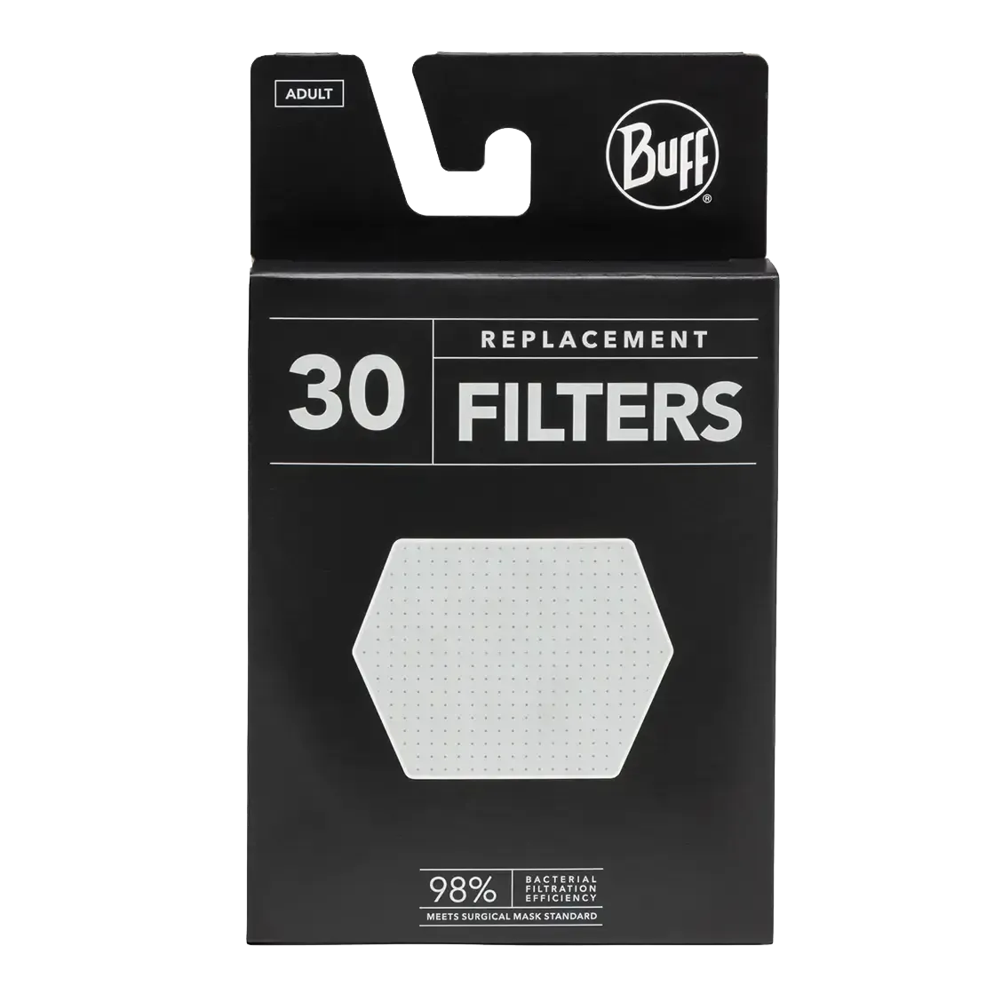 Buff Replacement Filters 30 st. Adult filter till munskydd