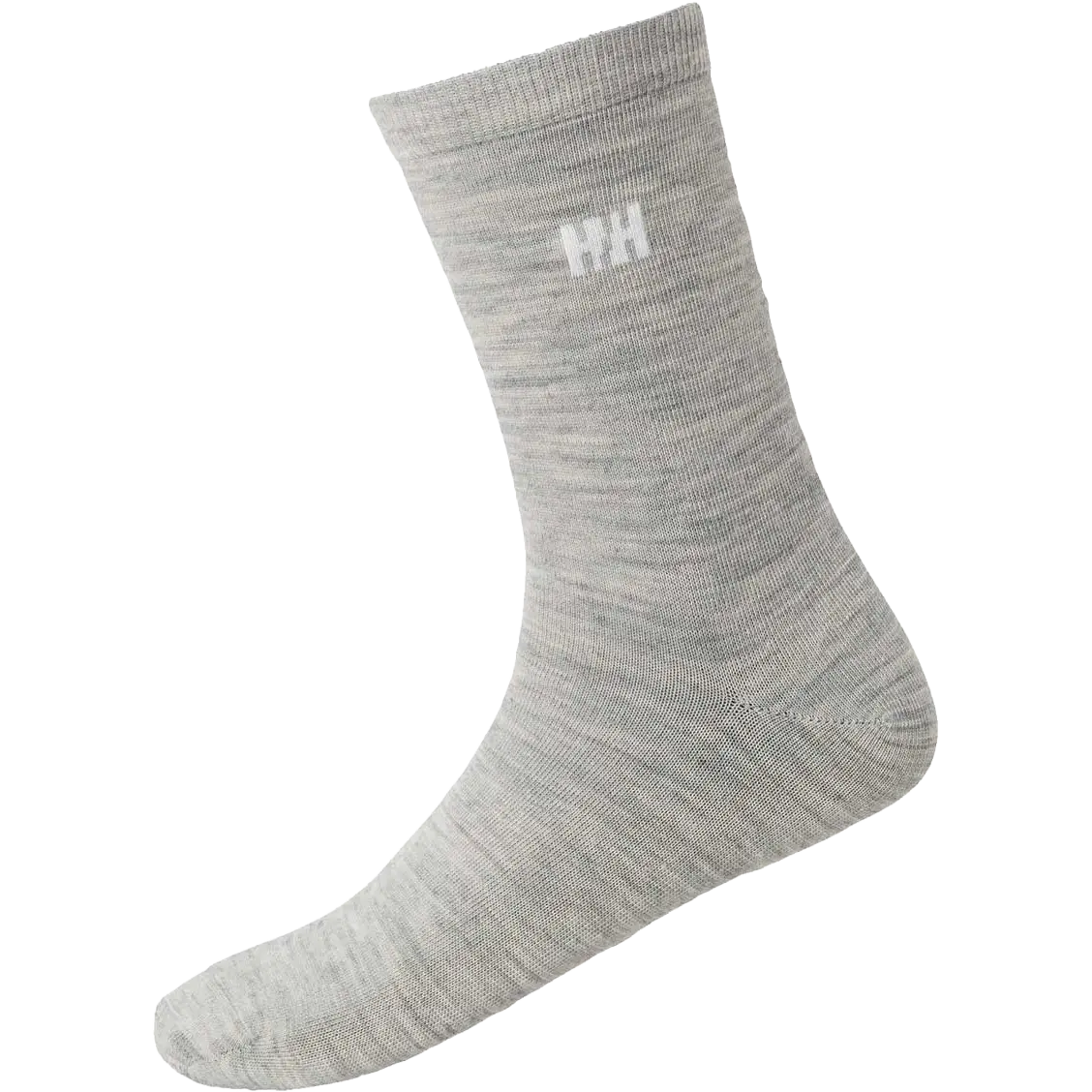 Helly Hansen Everyday Wool Sock 2-pak - Grey Melange - 45-47 - Hverdagssokker