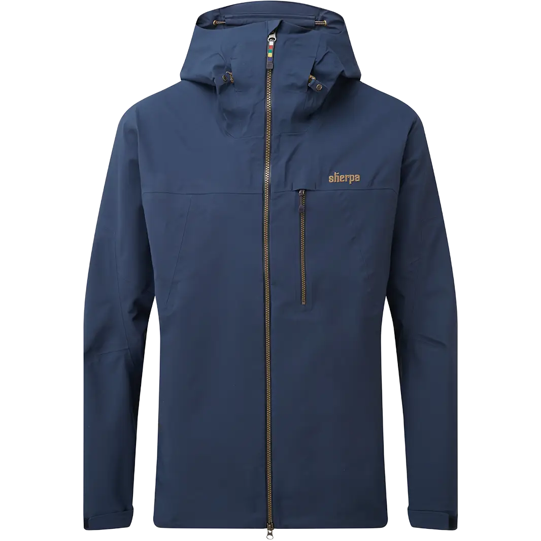 Sherpa Makalu Jacket Men regnjakke - Rathee Blue - S - Regnjakker