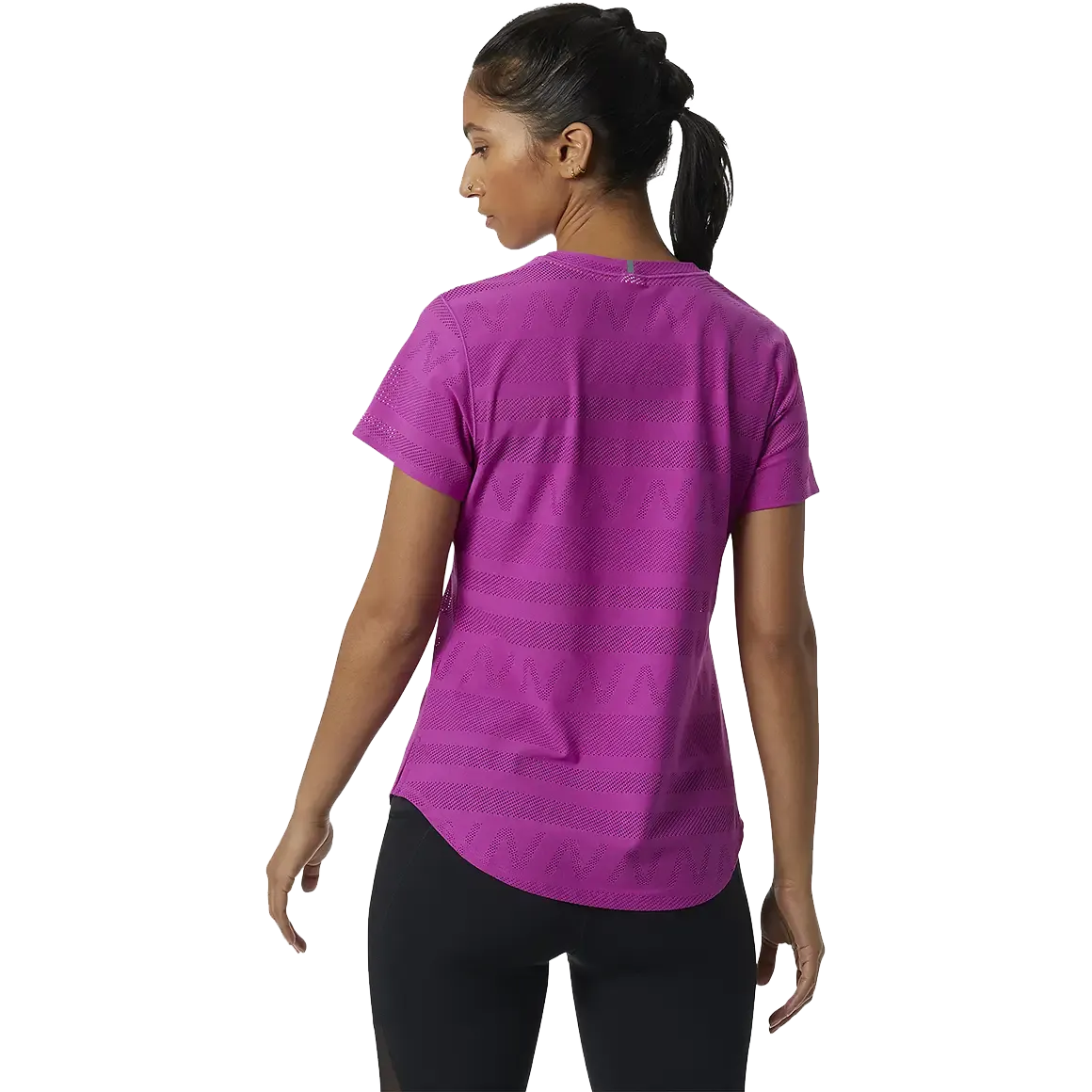 Q Speed Jacquard Short Sleeve Women løbe-T-shirt