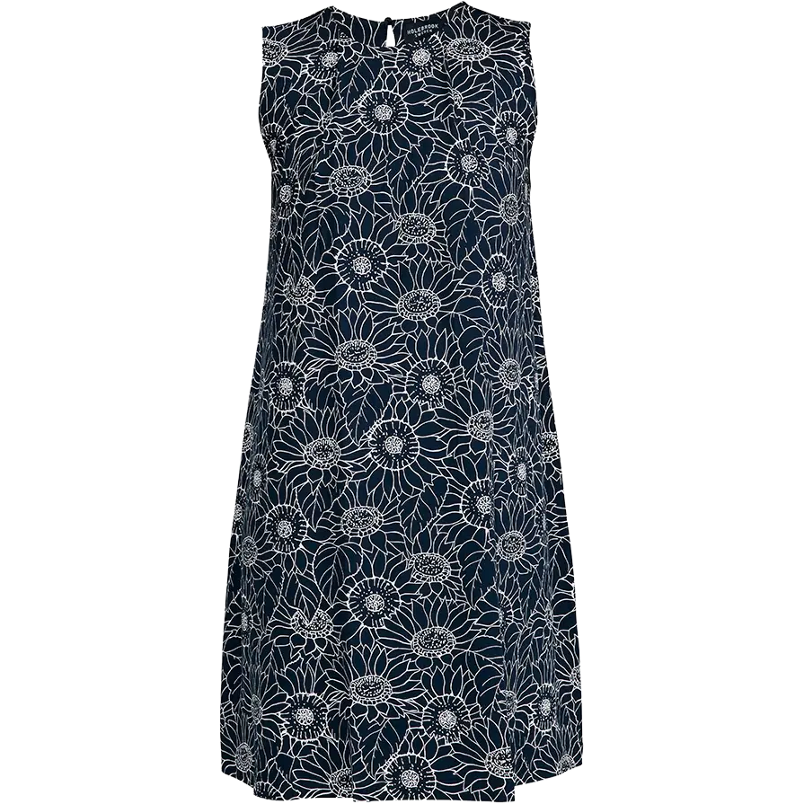 Holebrook Alice Wide Dress kjole - Navy Sunflower - XS - Outdoor kjoler