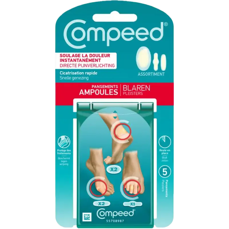 Compeed Vabelplastre Mix M/2, S/2, Toe/1