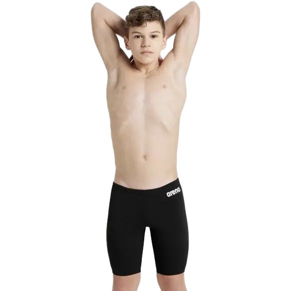 Arena Team Swim Jammer Solid Kids - Black - 6-7år - Badebukser til børn