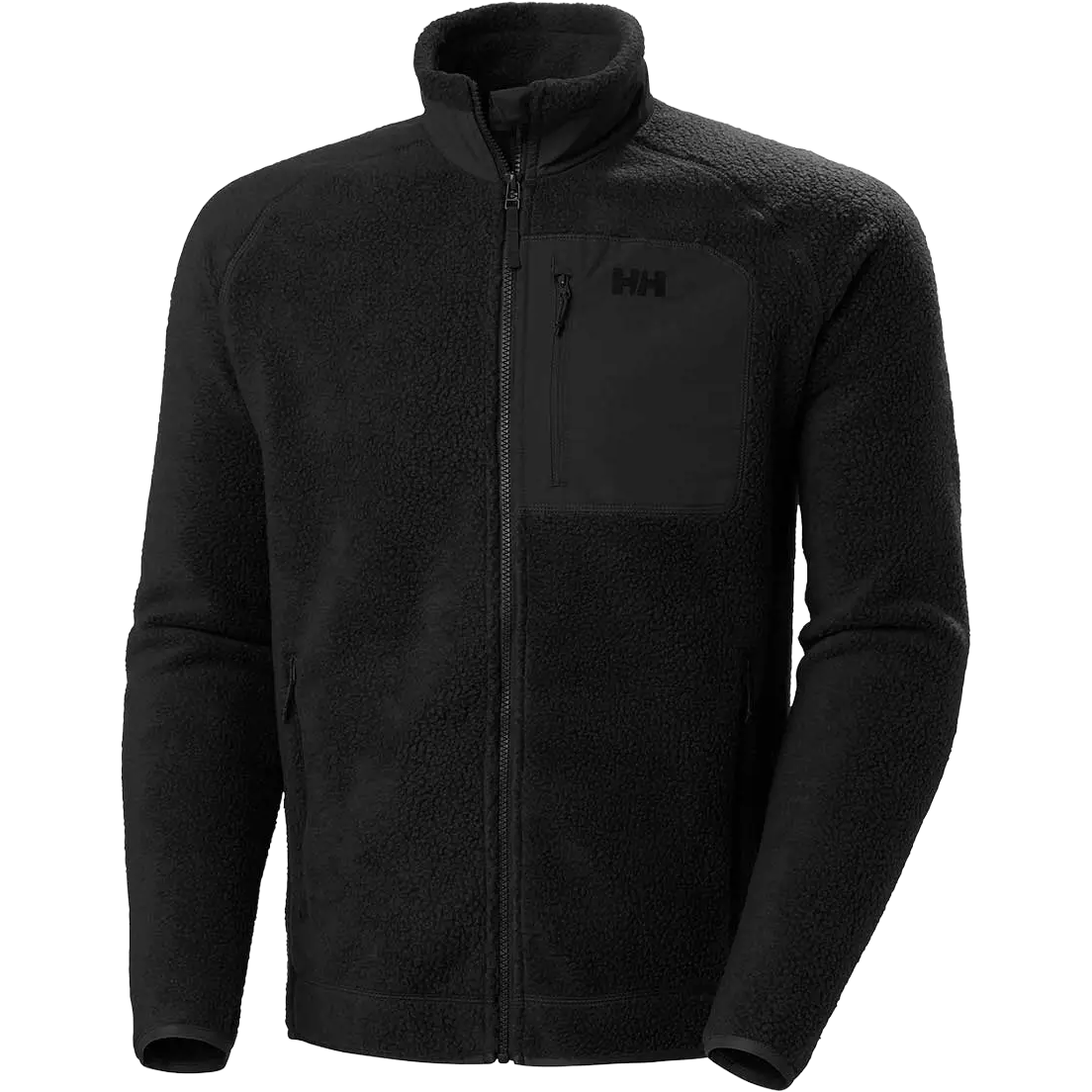 Helly Hansen Panorama Pile Block Jacket Men fleece - Black - 2XL - Fleecetrøjer