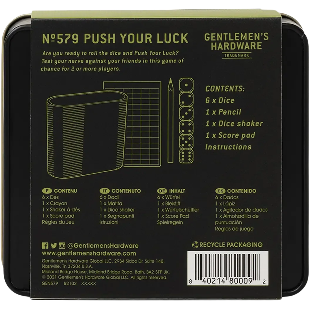 Push Your Luck (dice game) spel