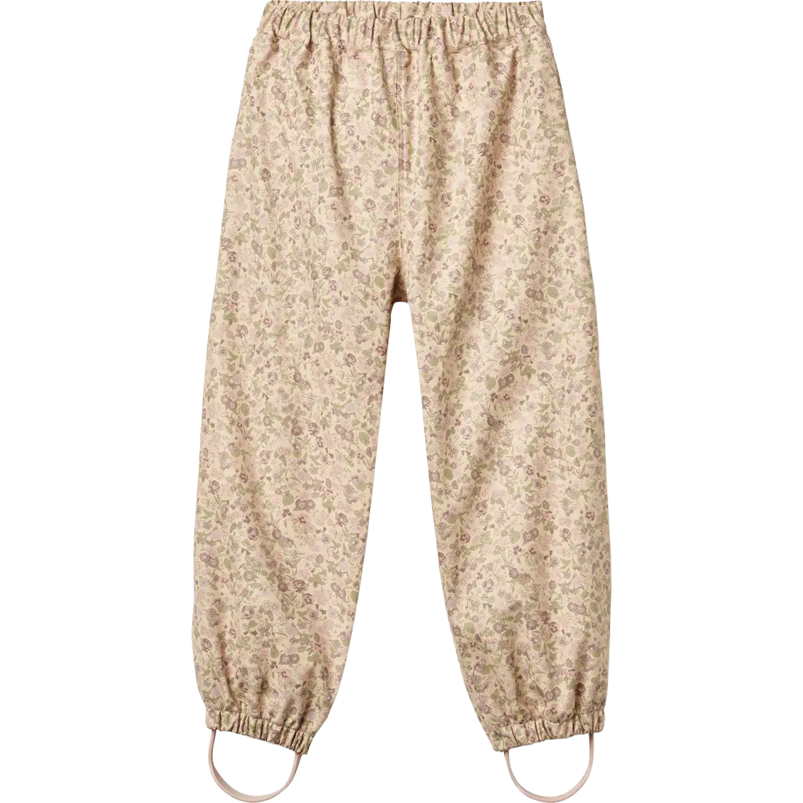 Wheat Rainwear Olo Trousers Kids Print - Rose Flower Field - 110/5y - Regnbukser til børn