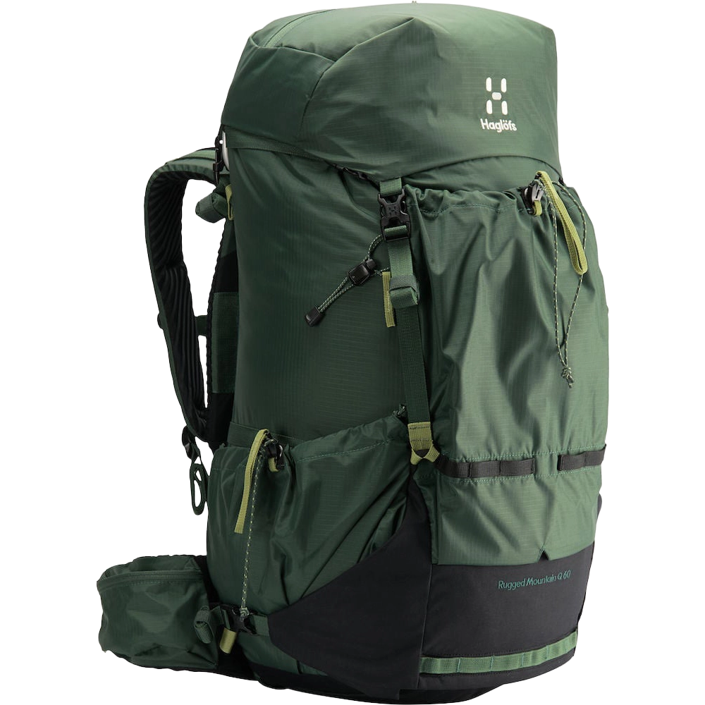 Haglöfs Rugged Mountain Q 60 rygsæk - Fjell Green/True Black - One size - Store rygsække