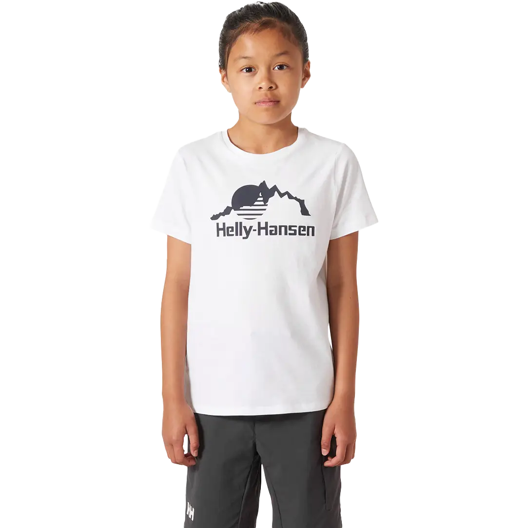 Helly Hansen Graphic T-shirt Junior - White - 140 - Kortærmet T-shirts til børn