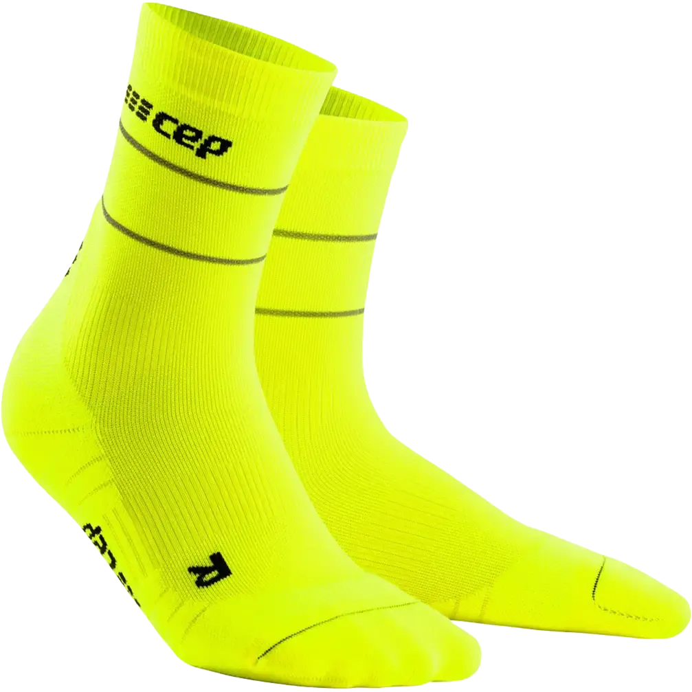 Reflective Mid Cut Socks Women