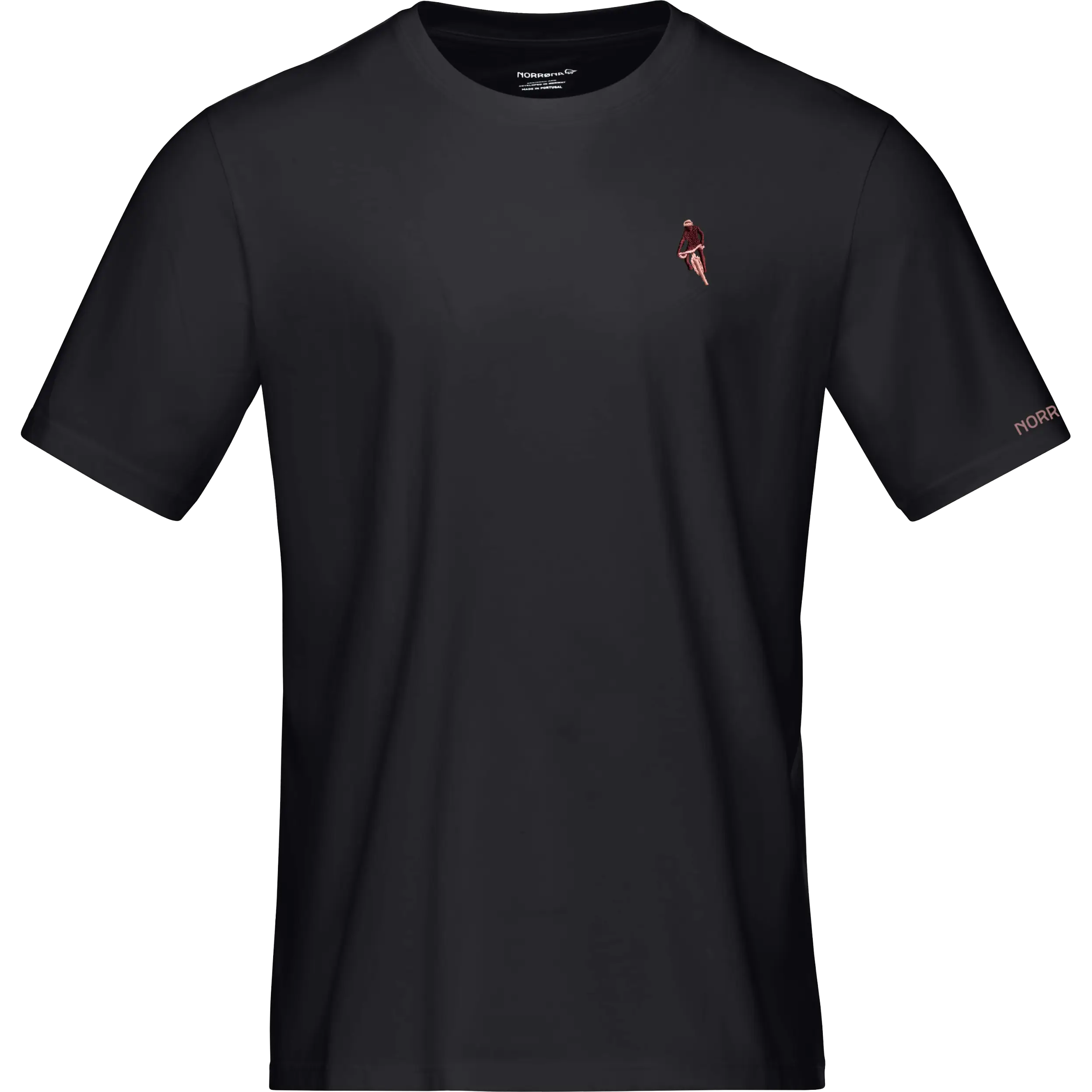 Norrøna /29 Cotton Activity Embroidery T-shirt M - Caviar Black - M - Kortærmet T-shirts