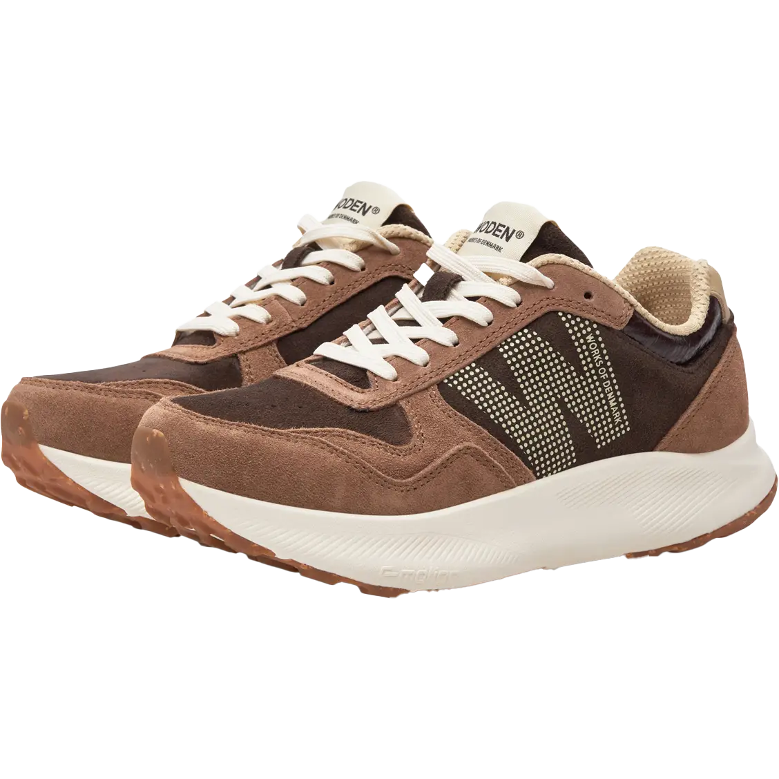 WODEN Mathilde Runner Suede Women - Chocolate Multi - 36 - Sneakers