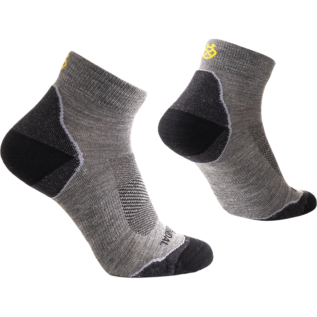 Döndal Outdoor Low Crew Light Cushion uldsokker - Grey - 39-42 - Uldsokker til børn