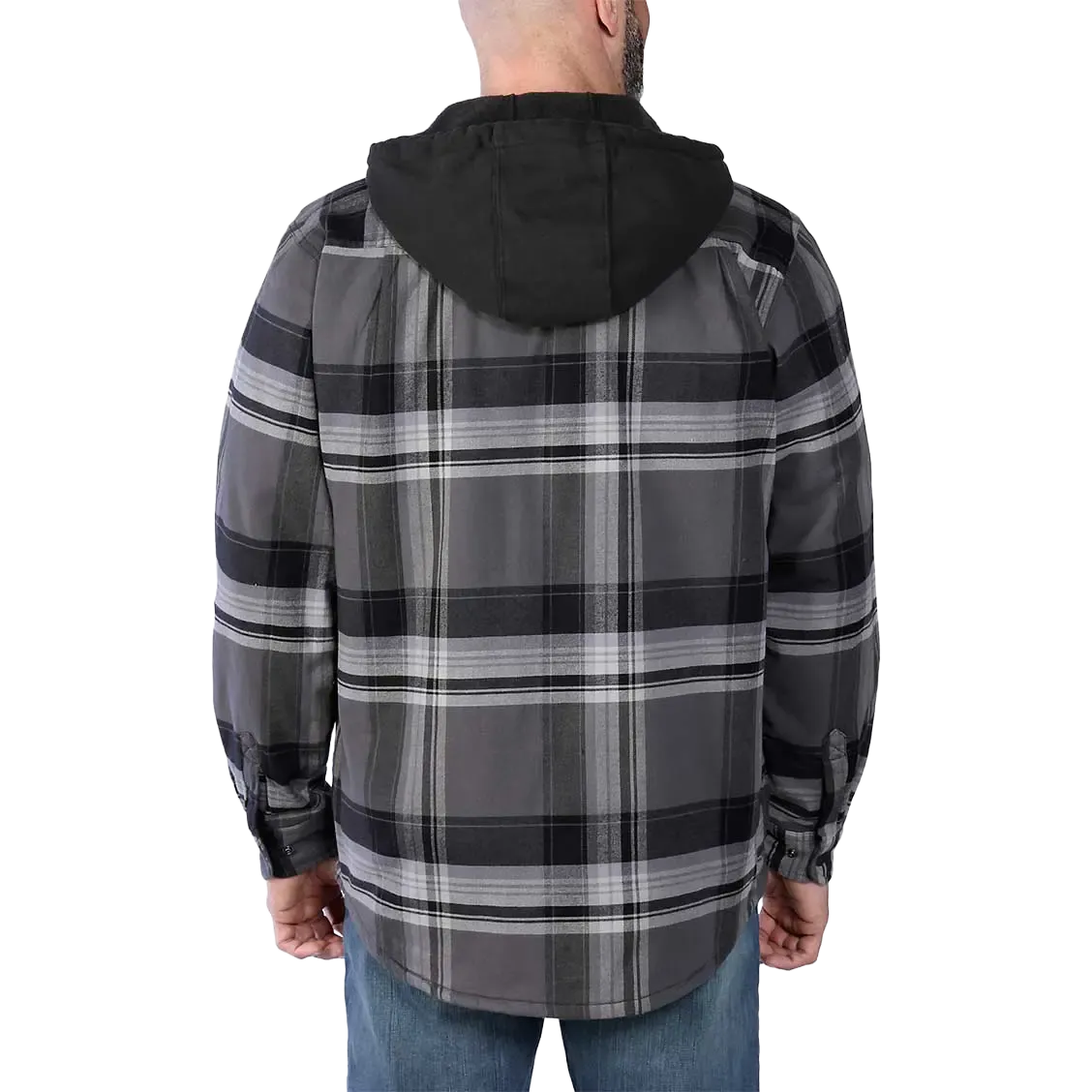 Flannel Sherpa-Lined Shirt Jacket Men
